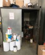 Fabricated Metal Paint Store & Contents As Pictured