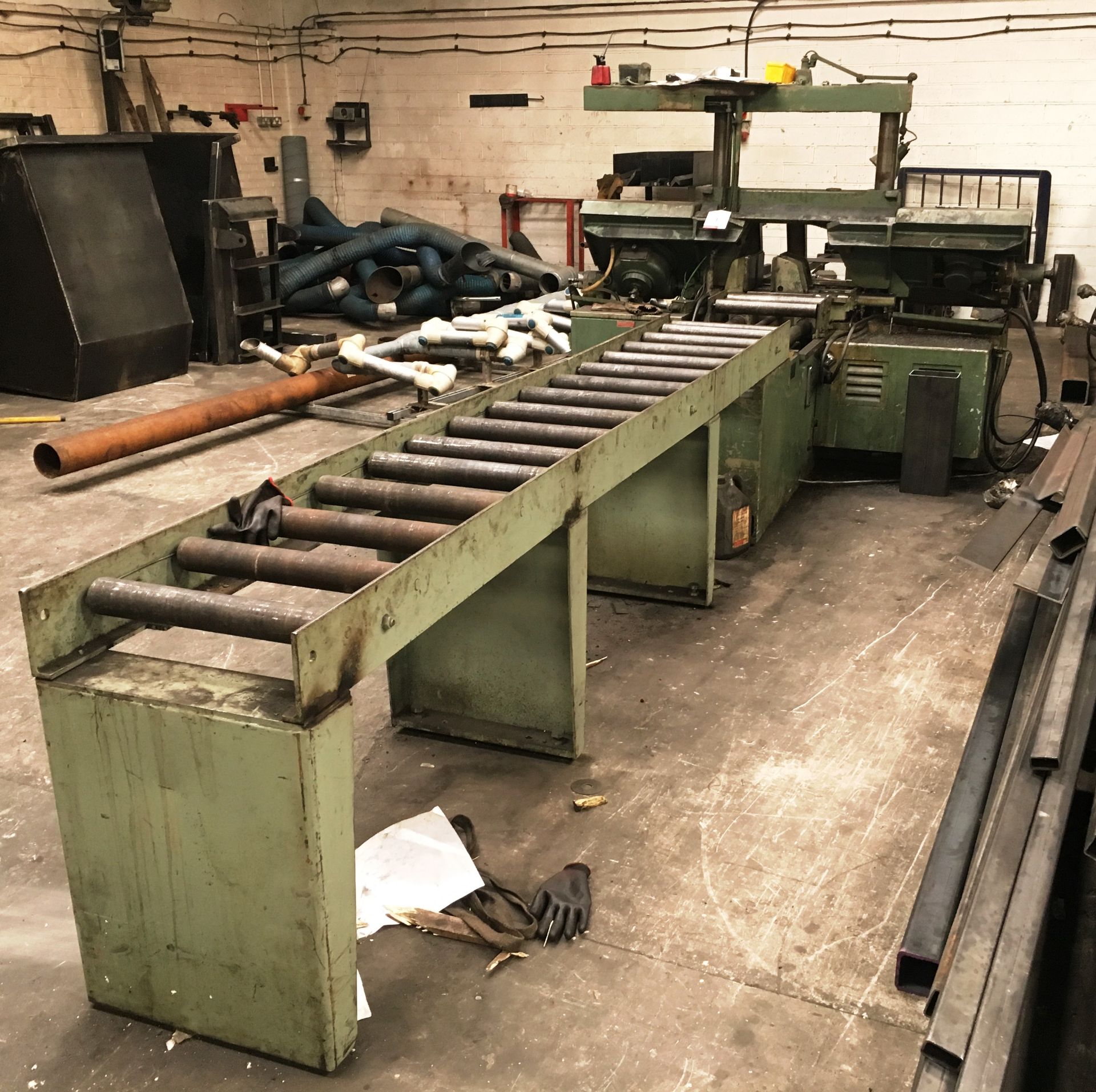 Alexander Triple Twelve Horizontal Band Saw w/ Roller Conveyor Feeds - Image 4 of 6