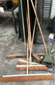 Various Brushes & Shovels - As Pictured