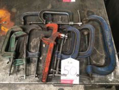 11 x Various C Clamps - As Pictured