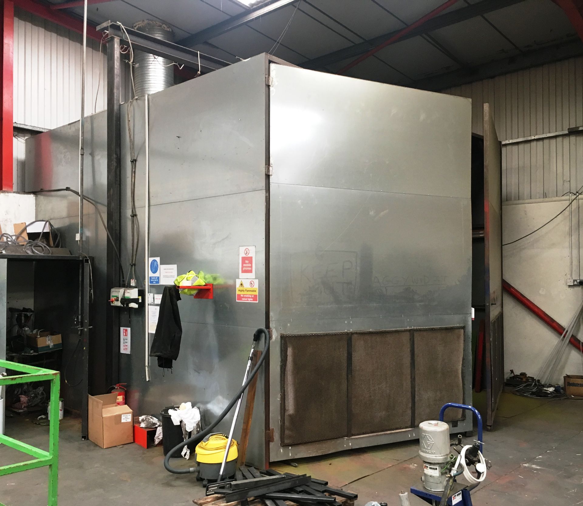 Fabricated Spray Booth - Approximate size: 4000D x 5000W x 4000H - Image 2 of 4