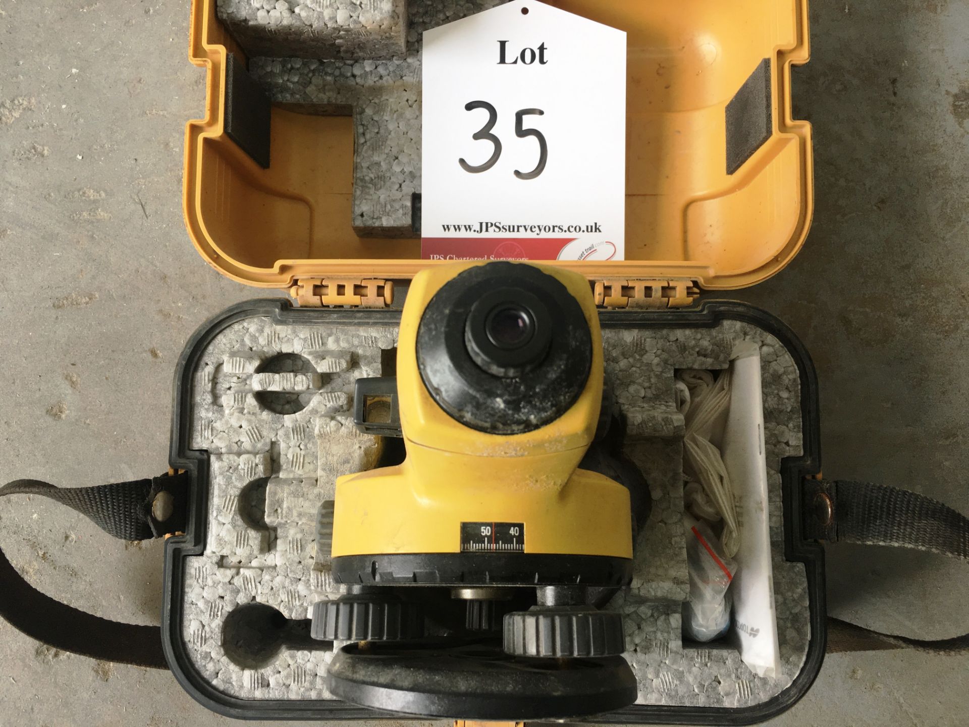 TopCon X 27767 Theodolight w/ Measuring Stick & Stand - Image 5 of 8