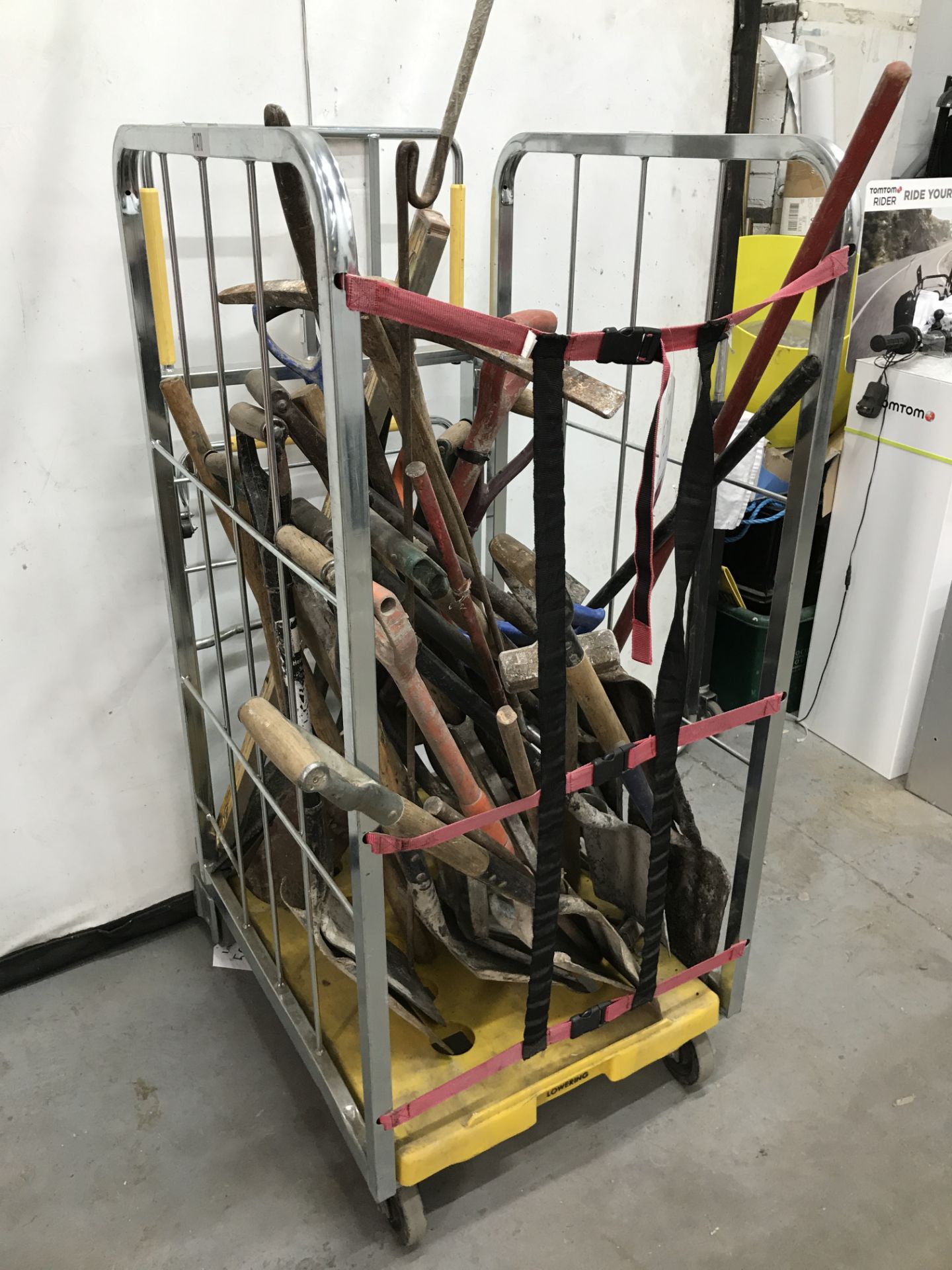 Quantity of Various Outdoor Tools (Shovels, Rakes, Saws, Pickaxes) - Image 2 of 3