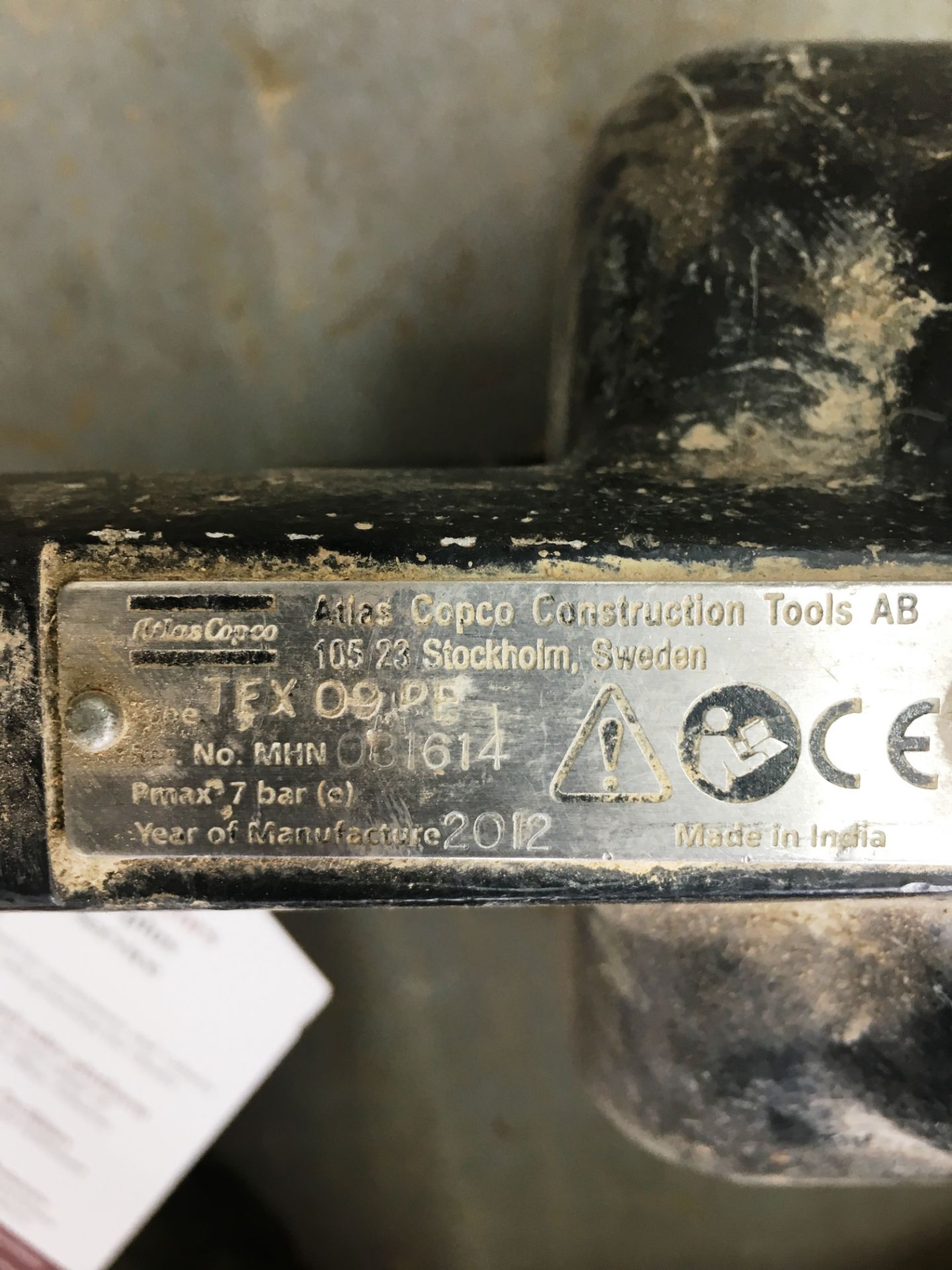 Atlas Copco TEX 09PE Hydraulic Breaker - Image 3 of 3