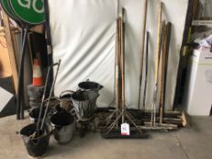 Quantity of Hand Tools - Various Brushes & Buckets