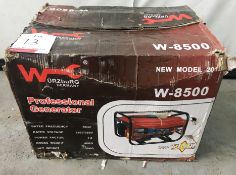 Wurzburg W-8500 Professional Petrol Generator - 3 Phase - Boxed - Unused