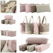 345 X Washed Polka Dot Range. Purse/Make Up Case/Pencil Case/Wash/Shopper Bag. RRP£ 1,466.25