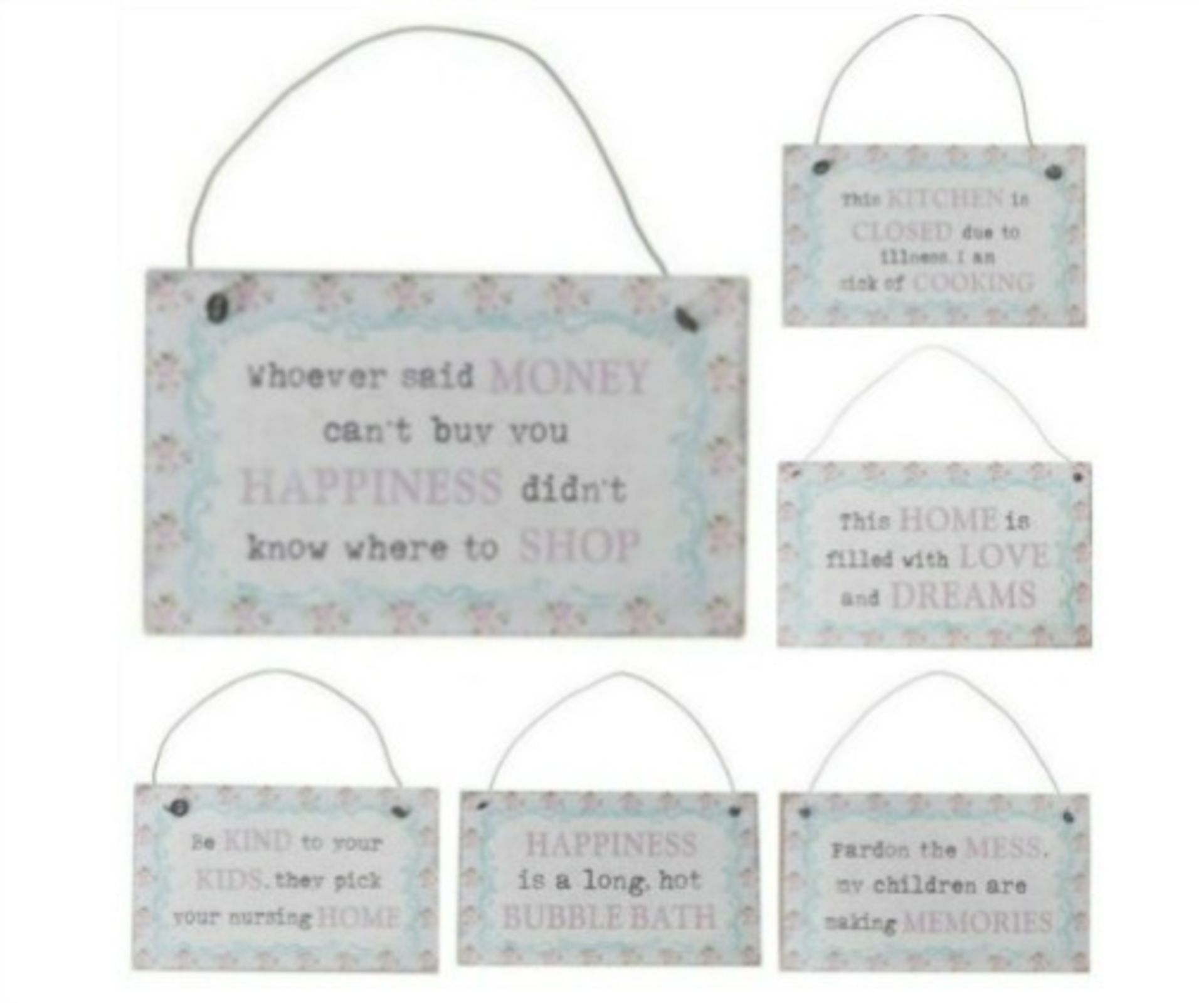 904 X PLAQUES, SIGNS, SLOGAN SIGNS. RRP £ 2,743.30 - Image 3 of 9