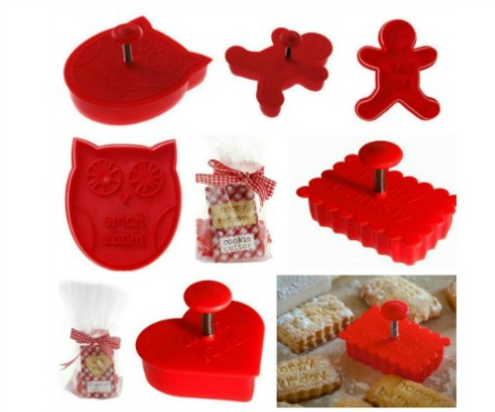 78 X COOKIE STAMPS/CUTTERS, CHOCOLATE MOULDS, EGG RINGS, ETC. RRP £ 319 - Image 5 of 5