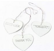 638 X HANGING HEARTS, PLAQUES, SIGNS, BIRDHOUSES, PLACE NAME HOLDER STANDS RRP £ 2,113.9