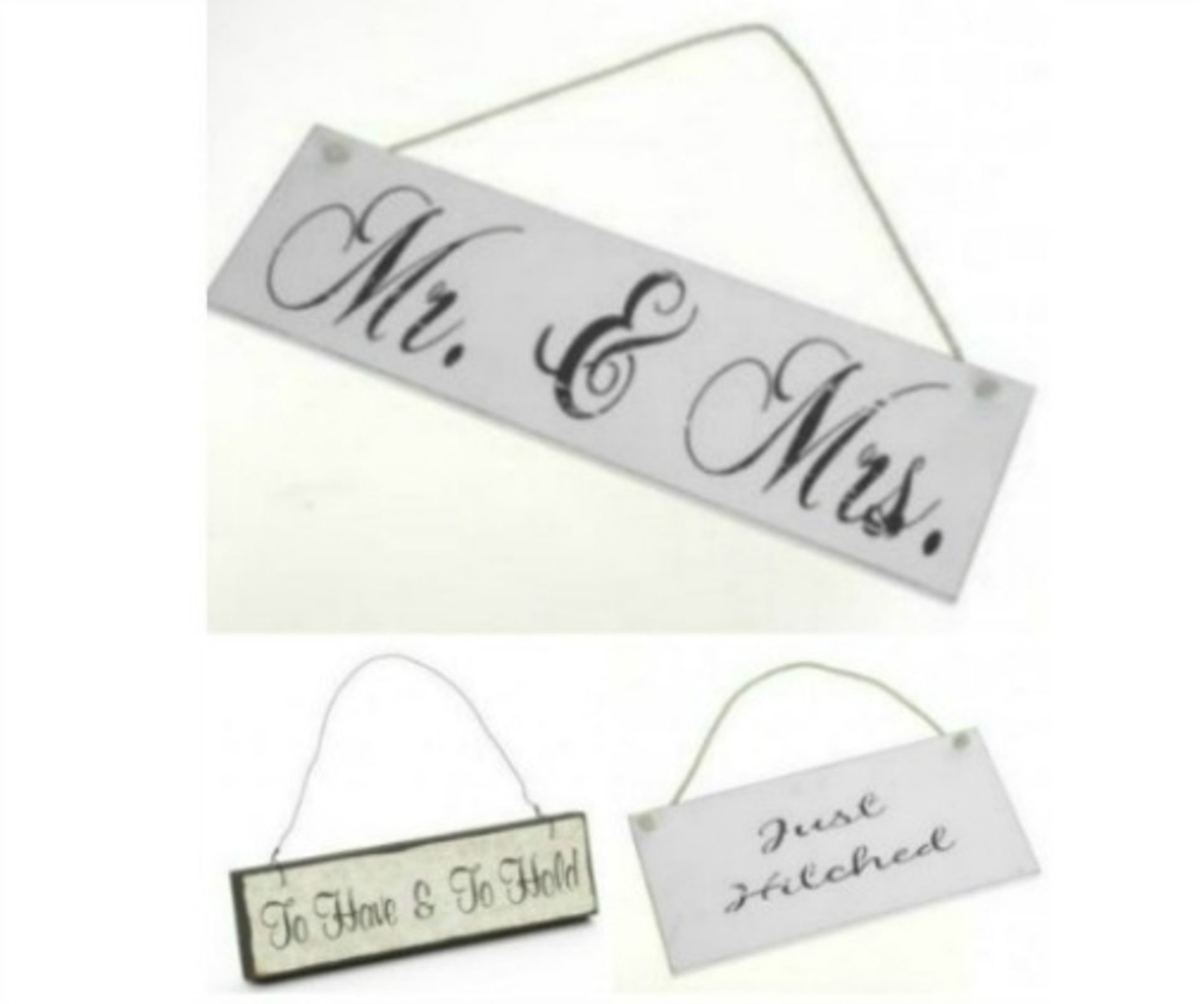 418 X WEDDING DECORATIONS / GARLANDS / SIGNS, ETC. RRP £ 1,970.00 - Image 4 of 9