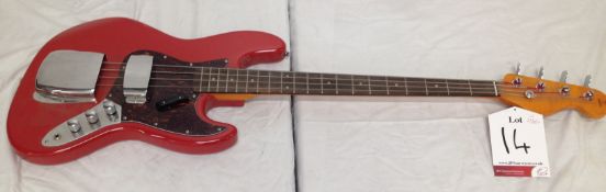 Unbranded Bass Guitar in Red