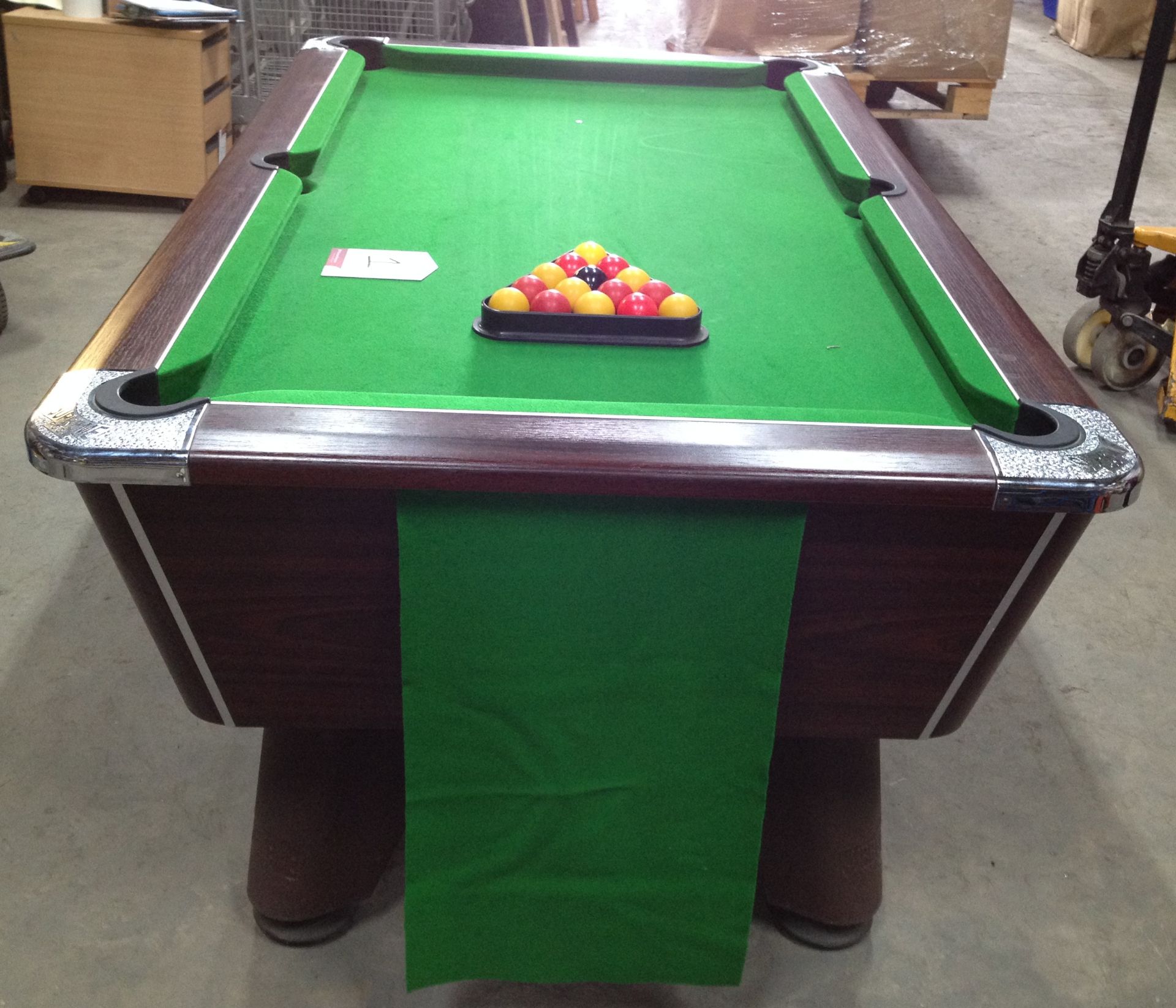 Supreme Pool Table with Cues, Balls and Chalk - Image 6 of 11