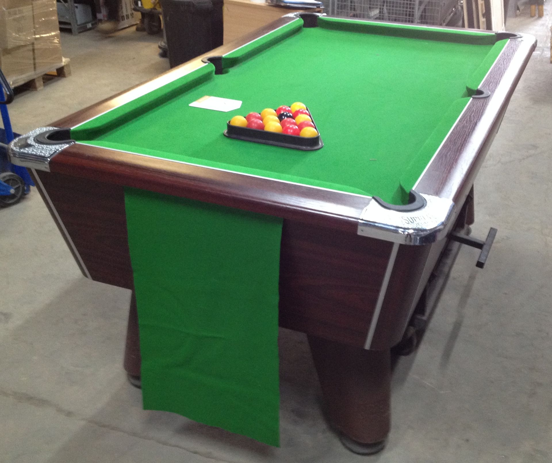 Supreme Pool Table with Cues, Balls and Chalk - Image 7 of 11