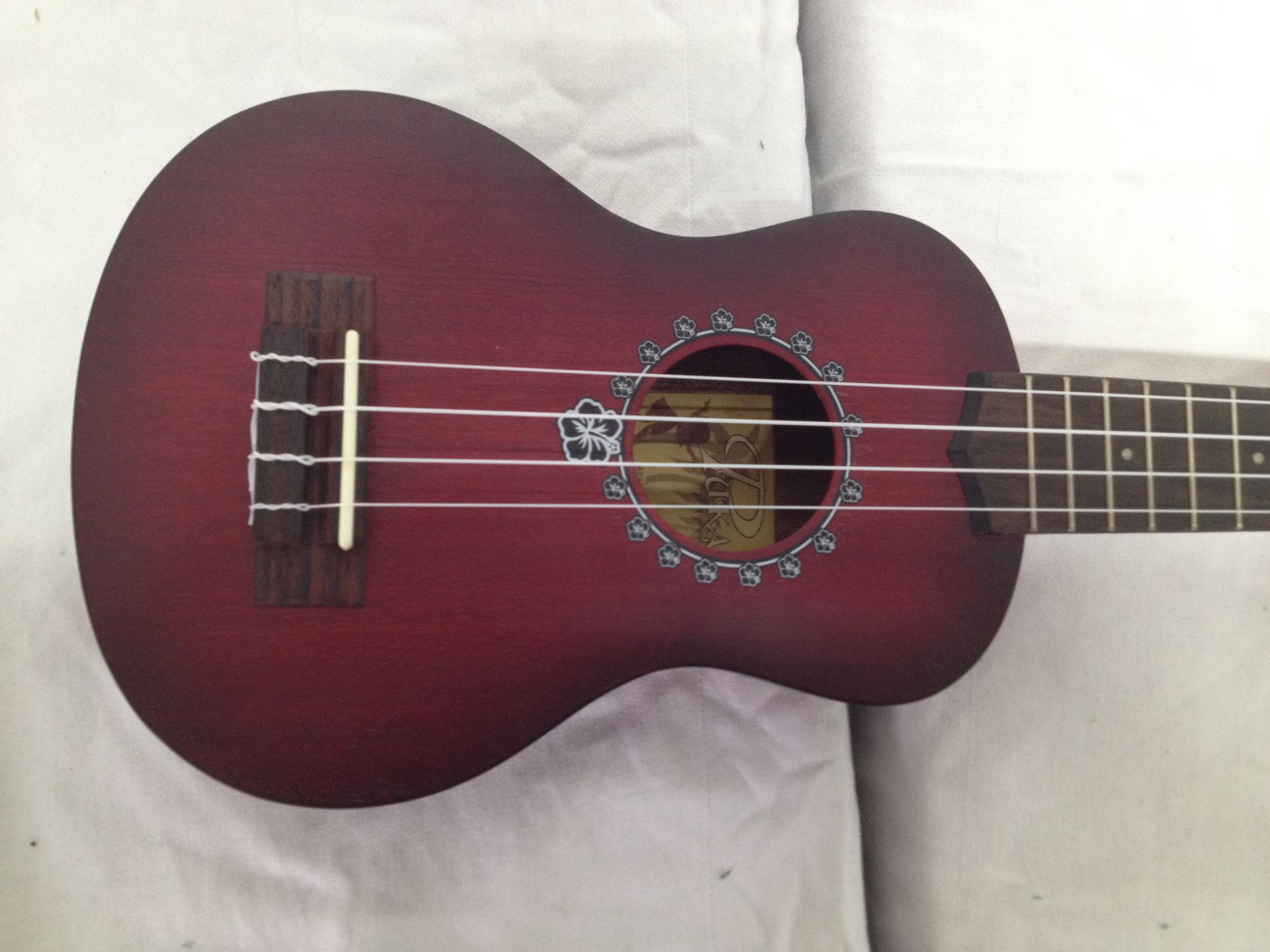 Ex Display Puka PK PEC Ukulele in Maroon Finish - Image 2 of 3