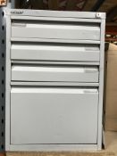 4 Drawer Metal Pedestal Unit