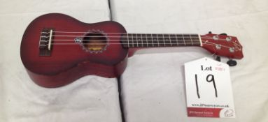 Ex Display Puka PK PEC Ukulele in Maroon Finish