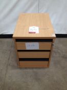 3 Drawer Wooden Filing Cabinet