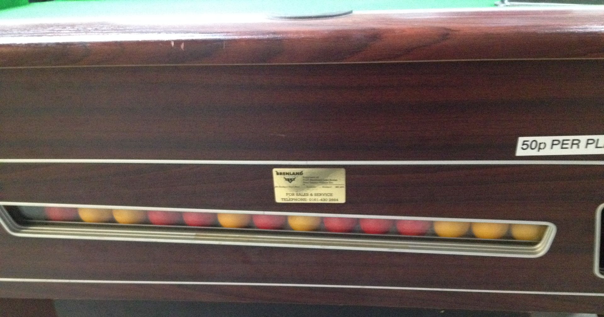 Supreme Pool Table with Cues, Balls and Chalk - Image 9 of 11