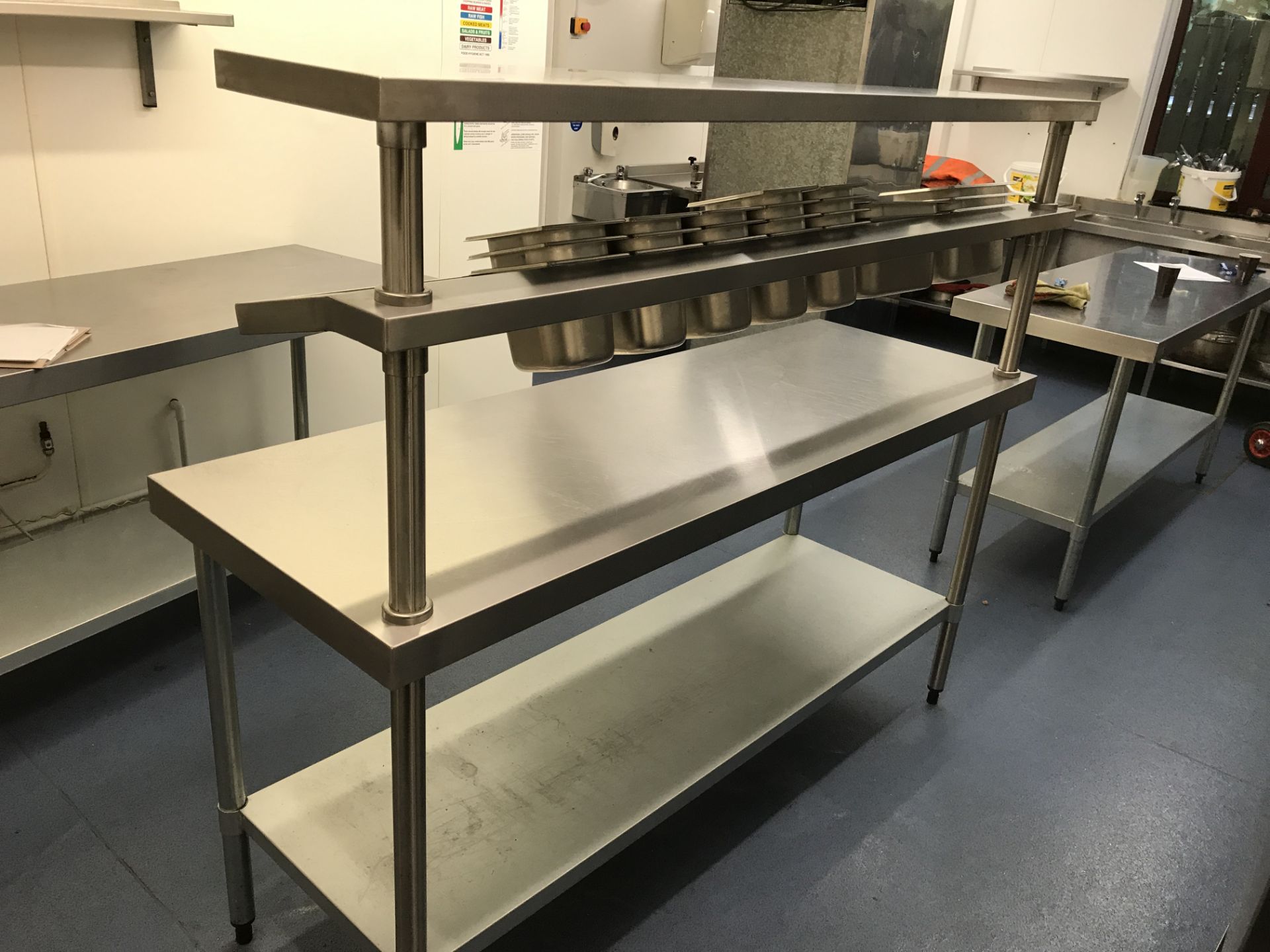 Vogue stainless steel pizza prep table 180 x 60 x 90 - Image 2 of 3