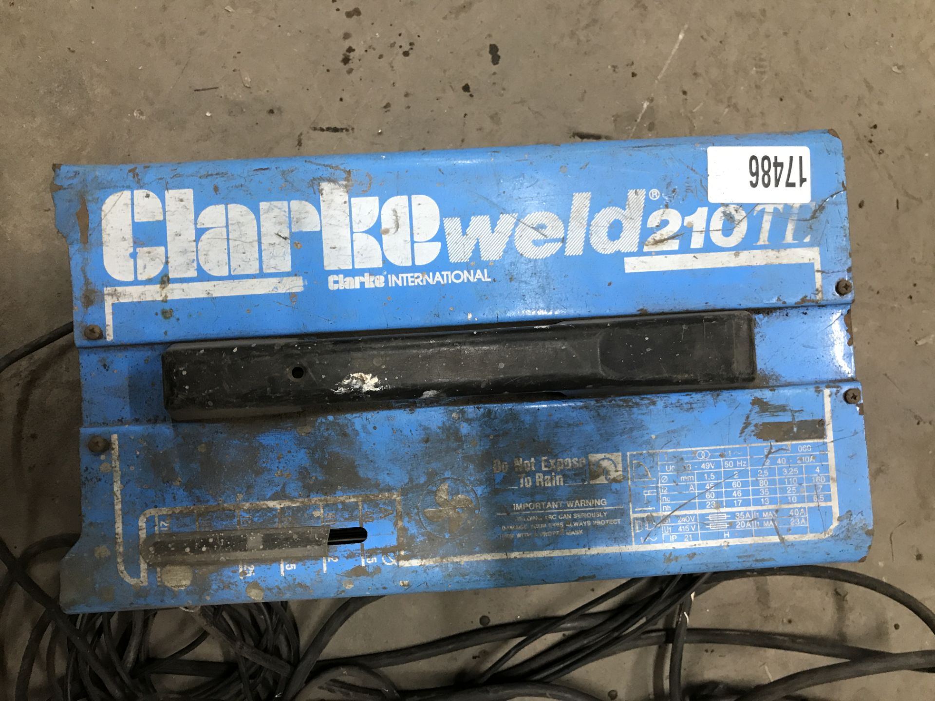 Clarkeweld 210TE Arc Welder - Image 3 of 3