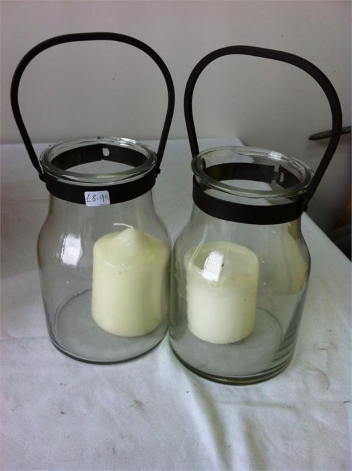 Candle/tealight holders 11xGlass, 3xmetal; Candle plates 6xlge, 4xsm; scented soya bean candles x 10