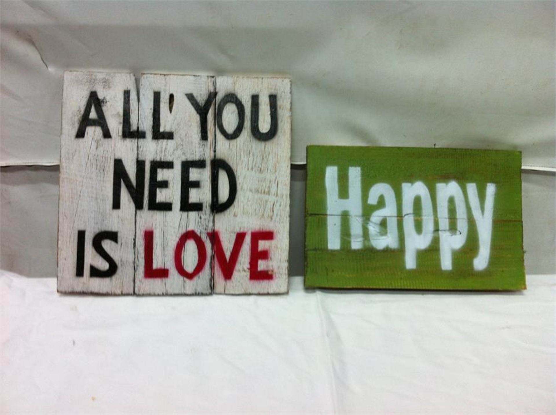 14 x Handpainted wooden signs with popular sayings. See description for more details. - Image 9 of 10