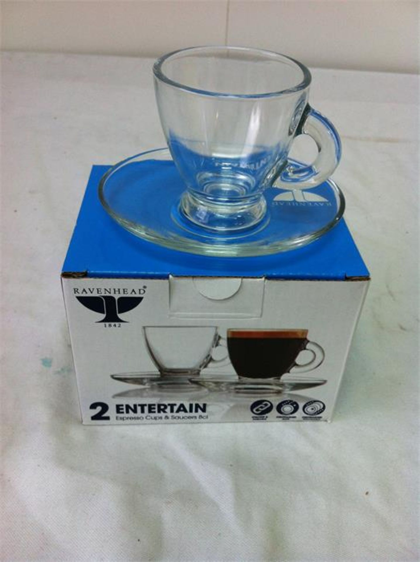Tea/coffee/sugar caddies - various colours; 3 x large/4 x small teapots, 6 x boxes espresso cups/sau - Image 4 of 7