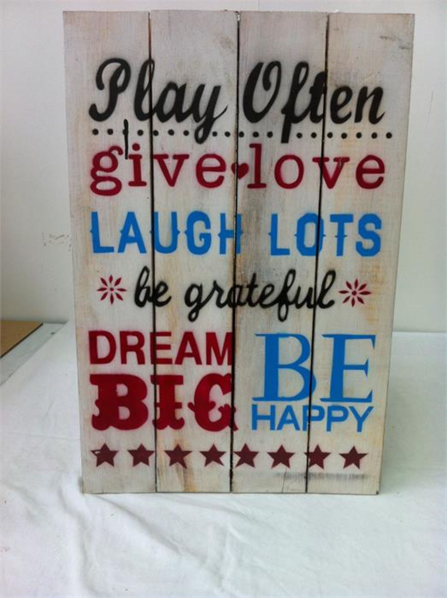 14 x Handpainted wooden signs with popular sayings. See description for more details. - Image 7 of 10