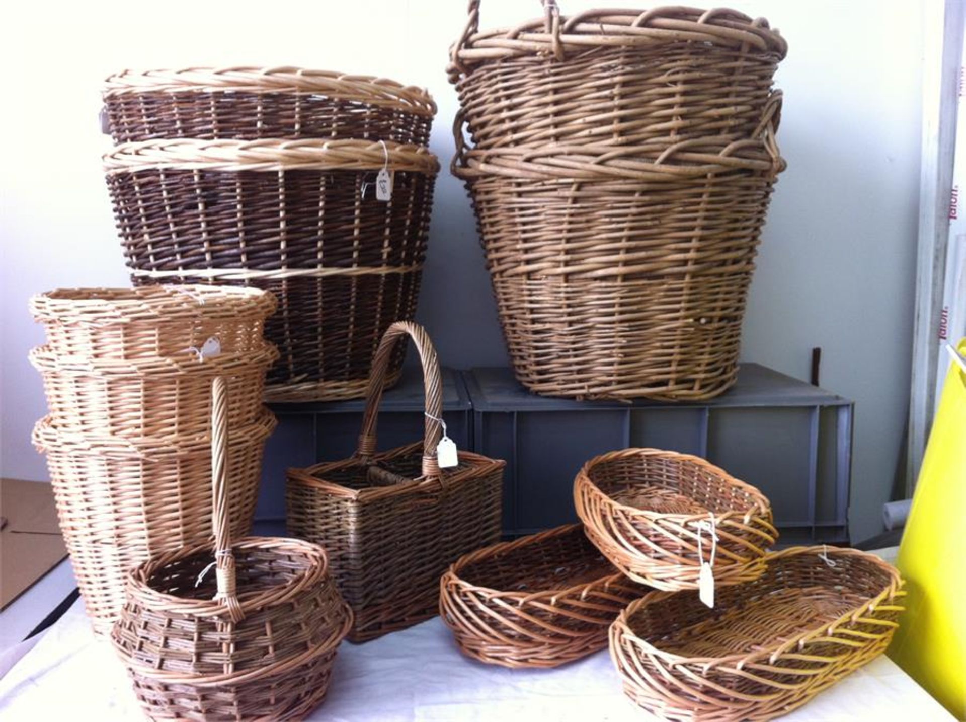 35 Wicker/Seagrass/Willow baskets