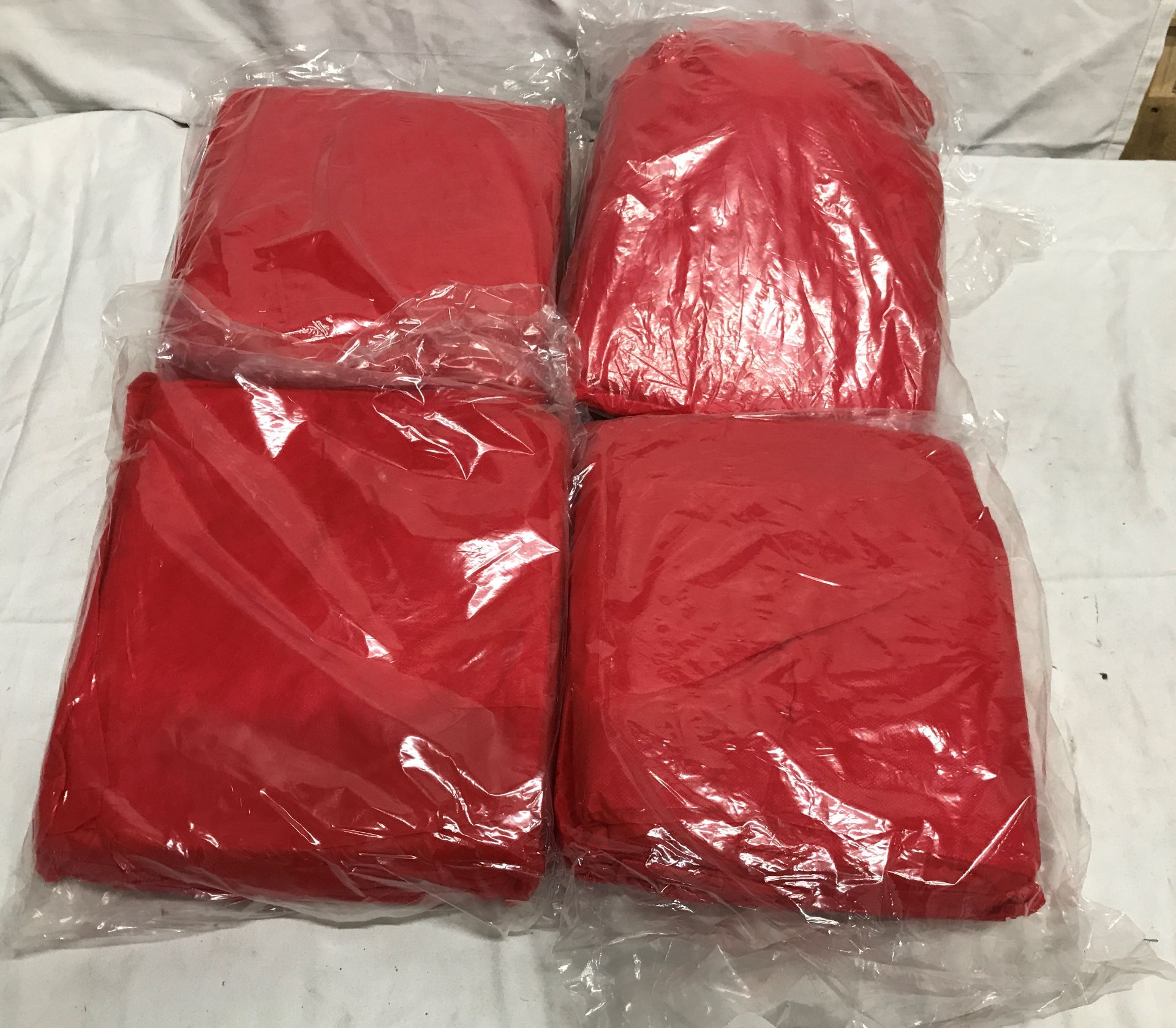 40 x Red Protective Coveralls - Various Sizes