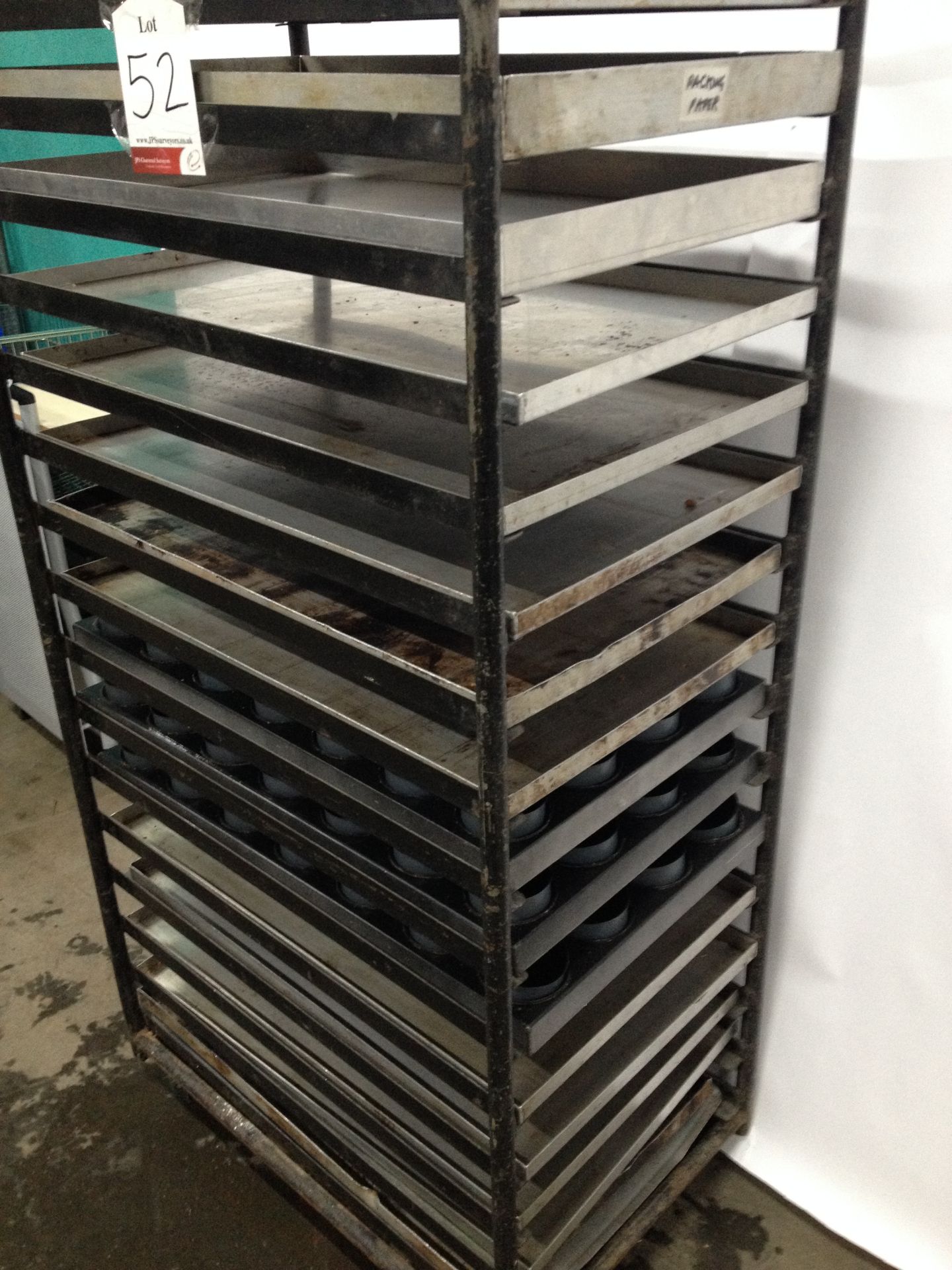 Tray trolley with 16 trays - Image 2 of 2