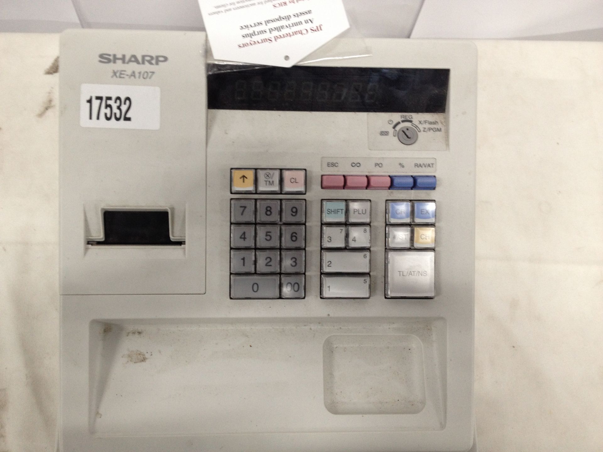 Sharp electronic cash register and 8 x rolls - Image 2 of 3