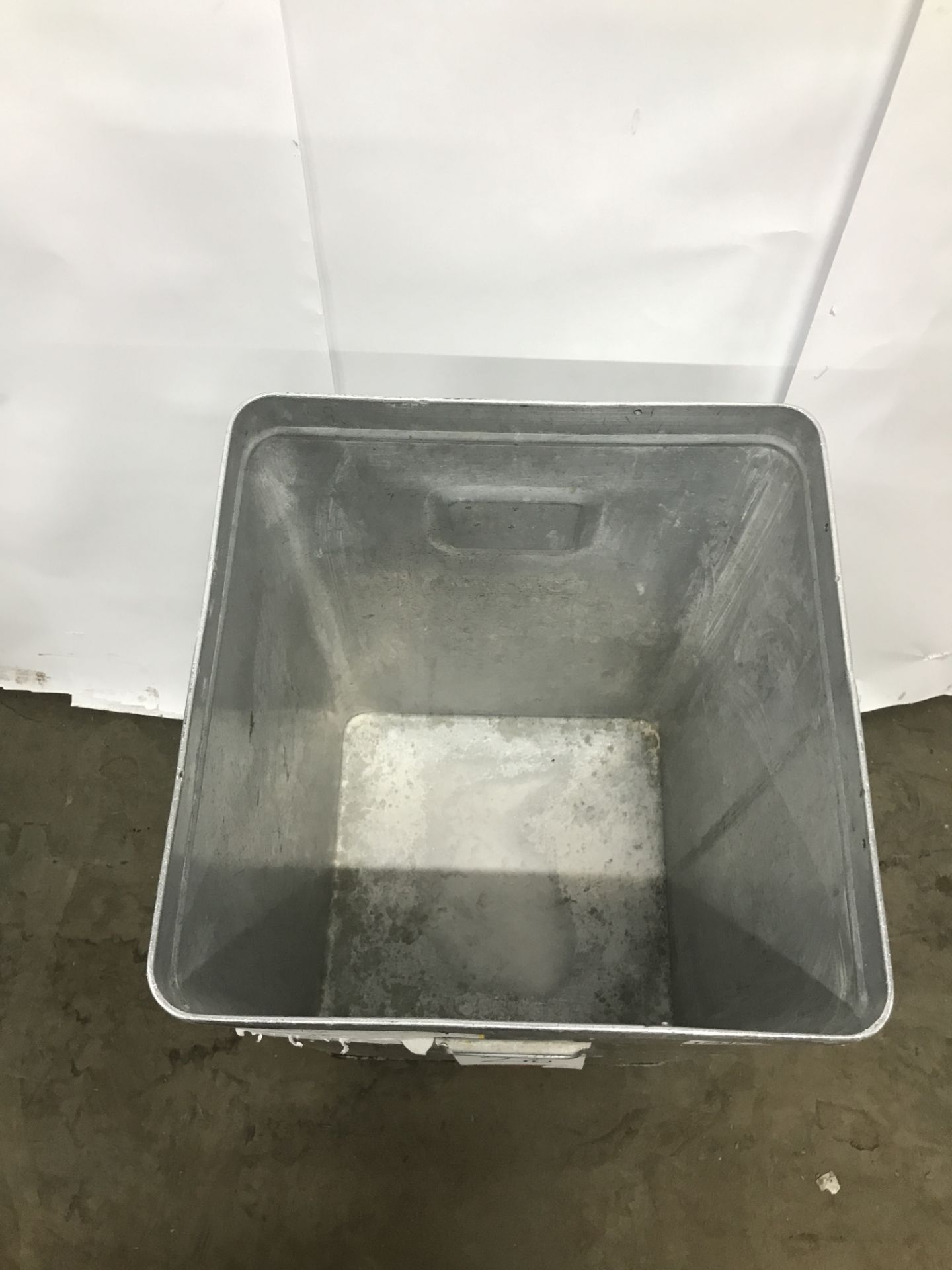 3 x Stainless steel grundy bin (4 wheels) - Image 2 of 2