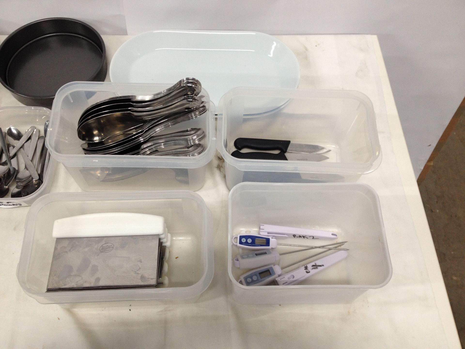 Catering Equipment includes cutlery, chopping boards, cake tins, etc. - Image 5 of 5