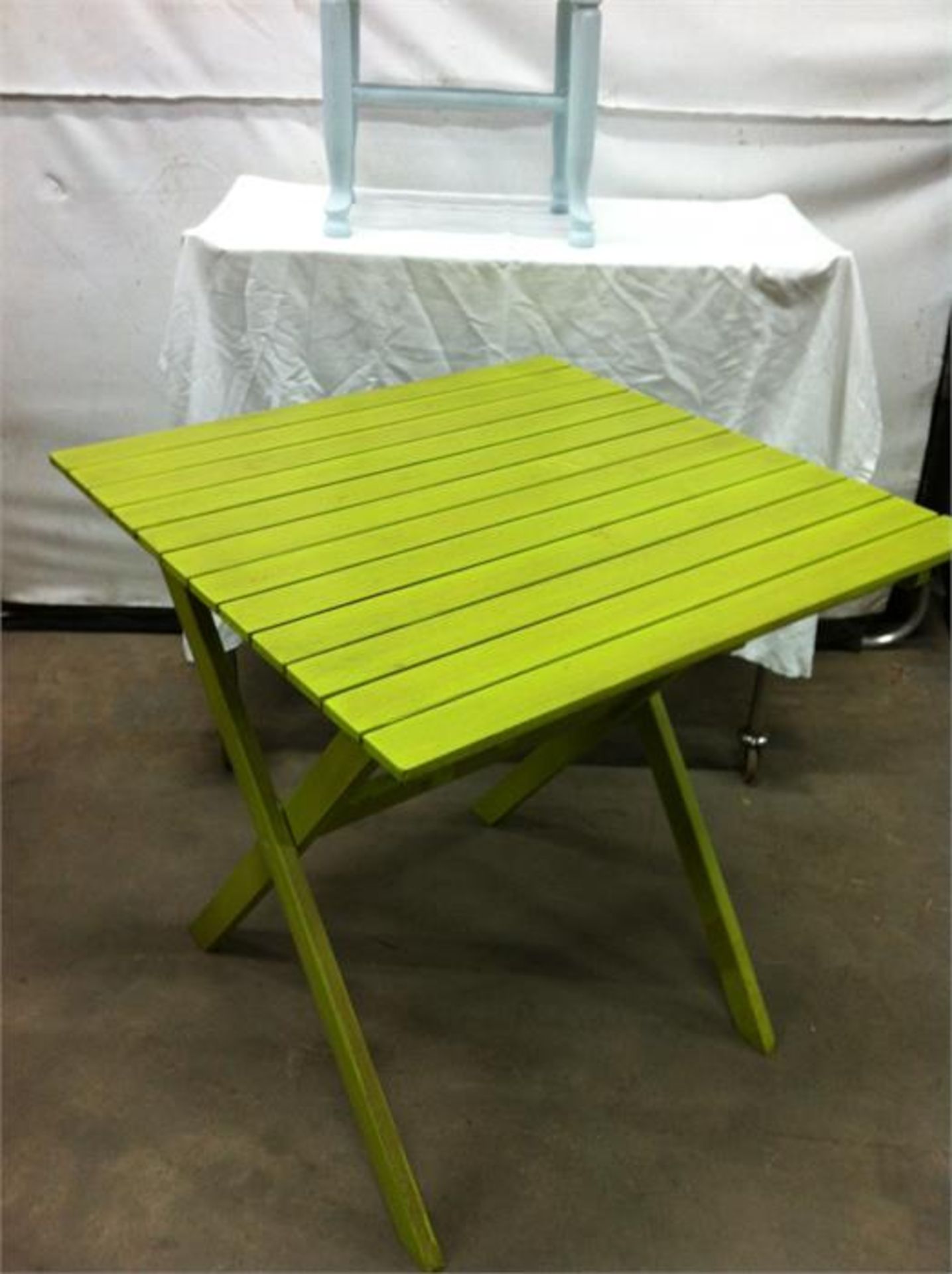 2 x Folding Wooden Bistro Tables. RRP £90 - Image 2 of 2