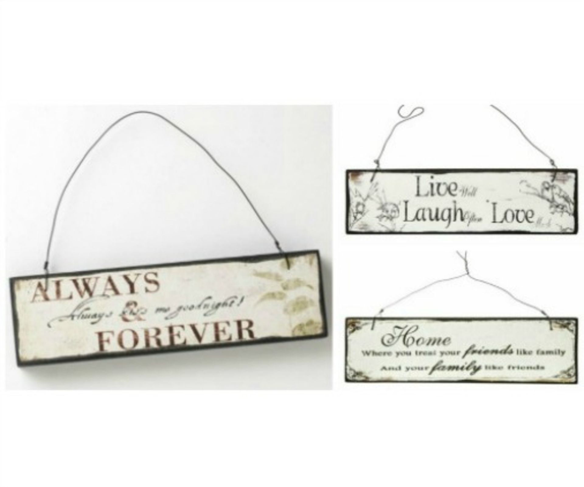 85 X DOOR PLAQUES, WEDDING PLAQUES/SIGNS, HOME PLAQUES/SIGNS. RRP £ 416.75 - Image 2 of 3