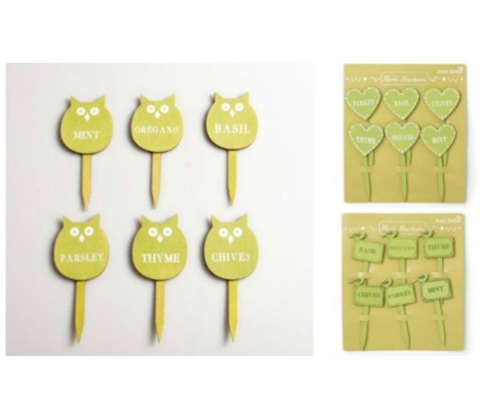 315 X HANGING HEARTS, HERB MARKERS, HOOKS RRP £ 1,338.25