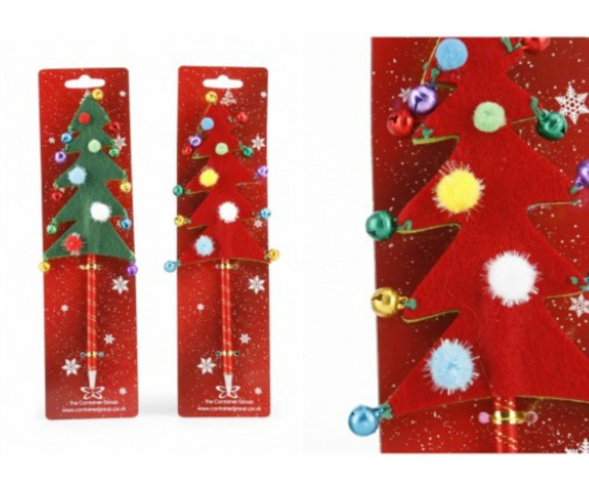 80 x Novelty christmas tree pens