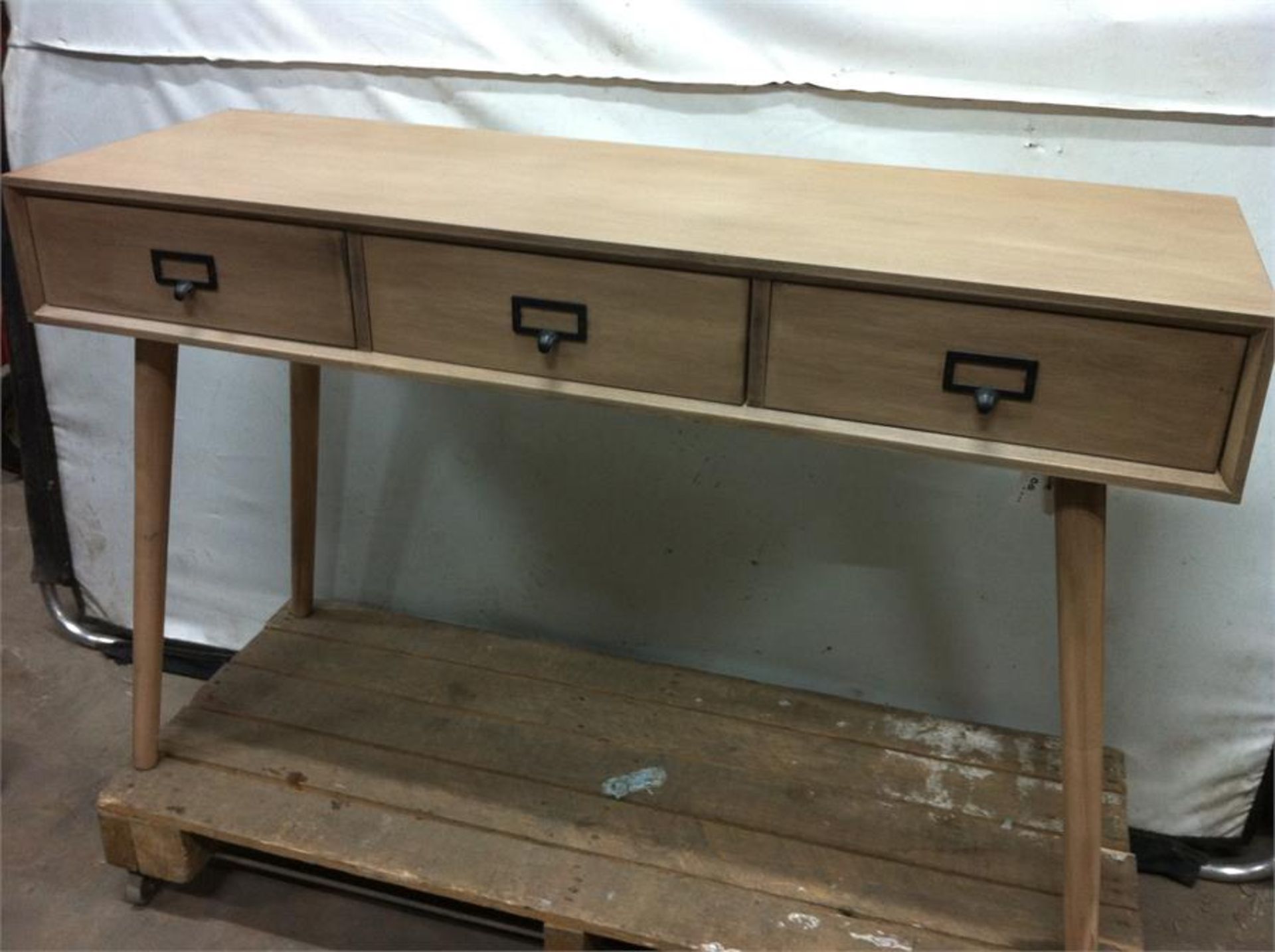 Console table with three drawers. RRP £180 - Image 2 of 2