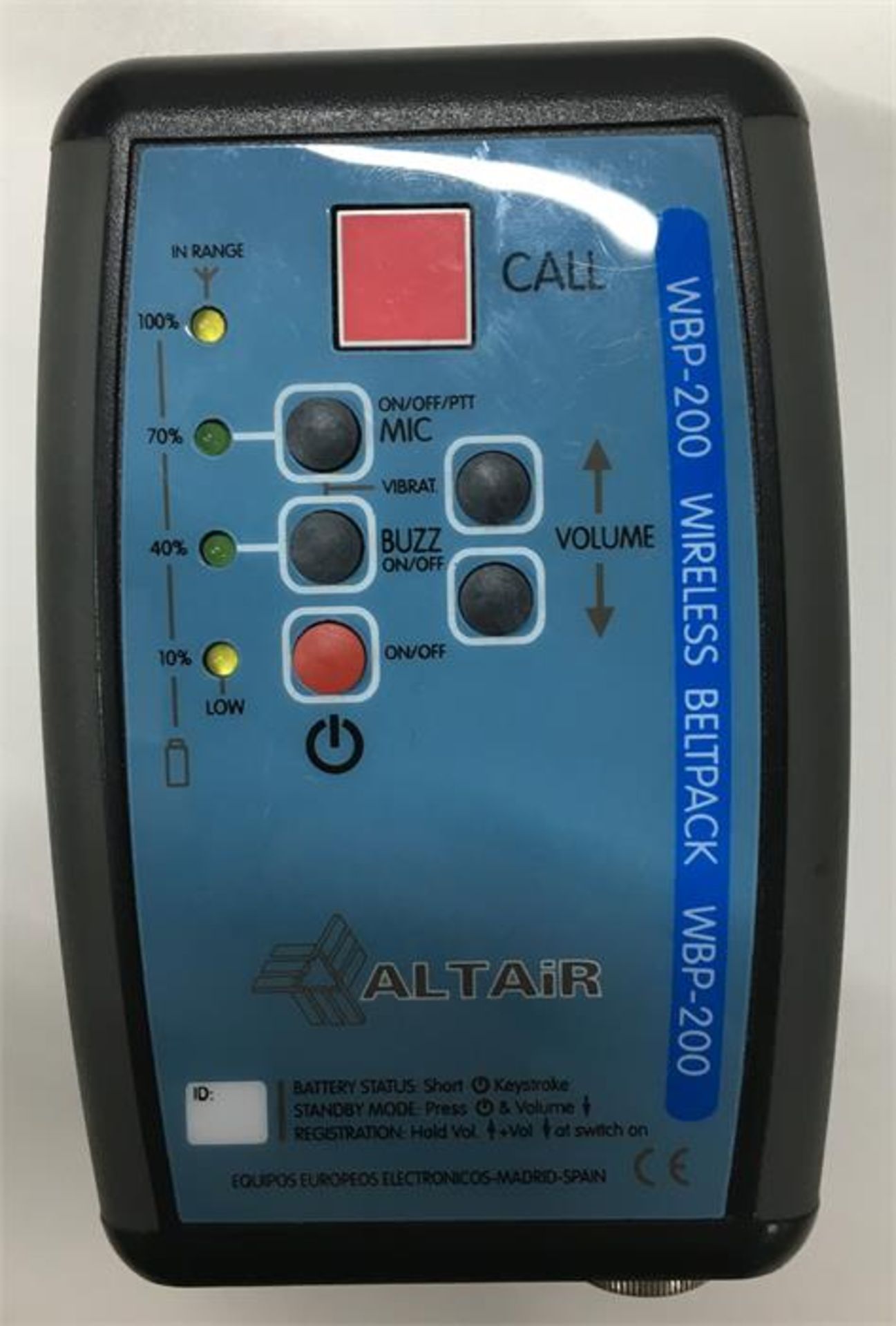 Altair WBS-200 wireless intercom basestation with 3 x Altair WBP-200 wireless beltpack 1 x Altair W - Image 8 of 9