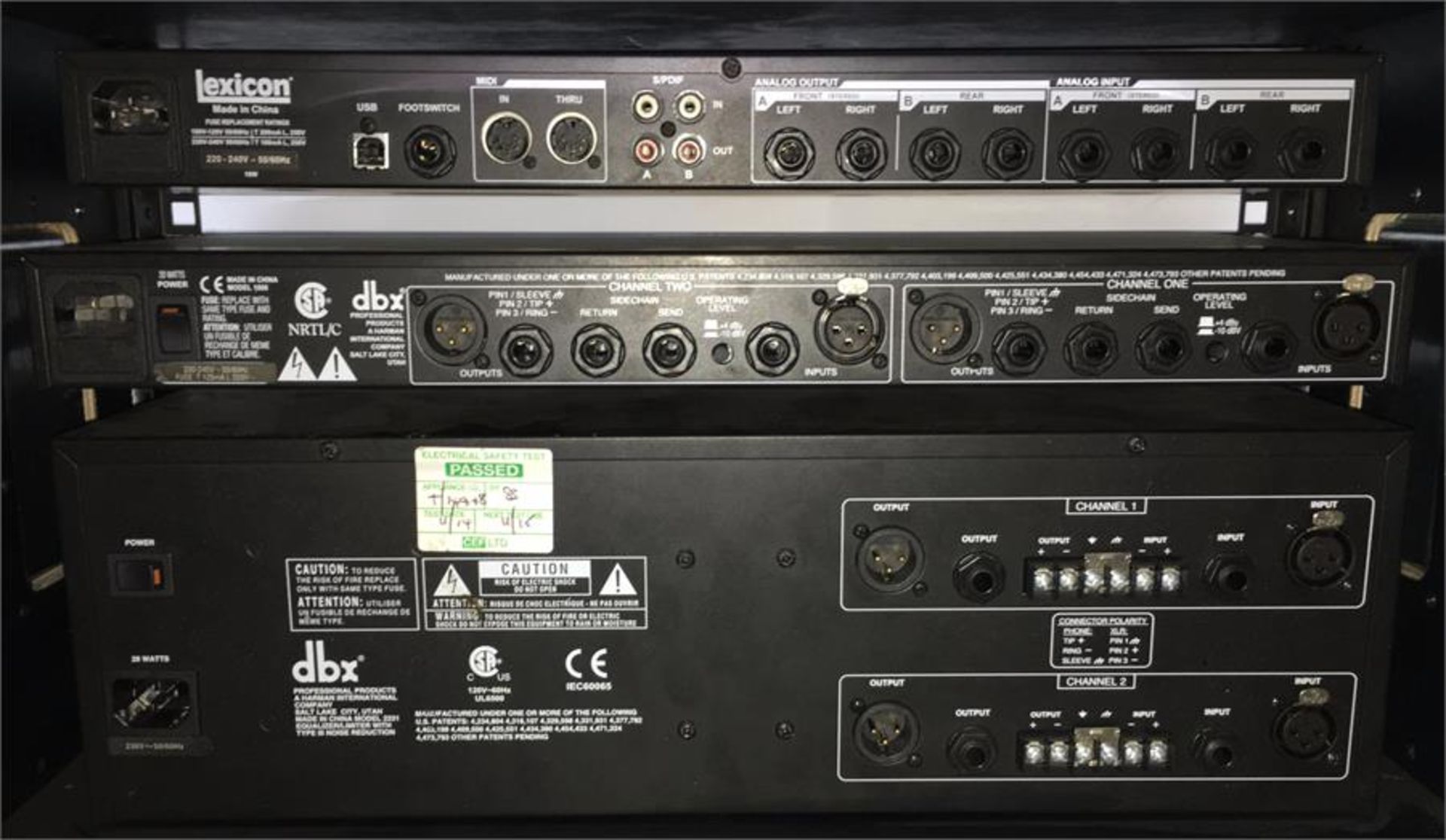 Lexicon MX400 Effects Processor; DBX 1066 Compressor/Limiter/Gate; DBX 2231 Equaliser/Limiter in Pro - Image 5 of 5