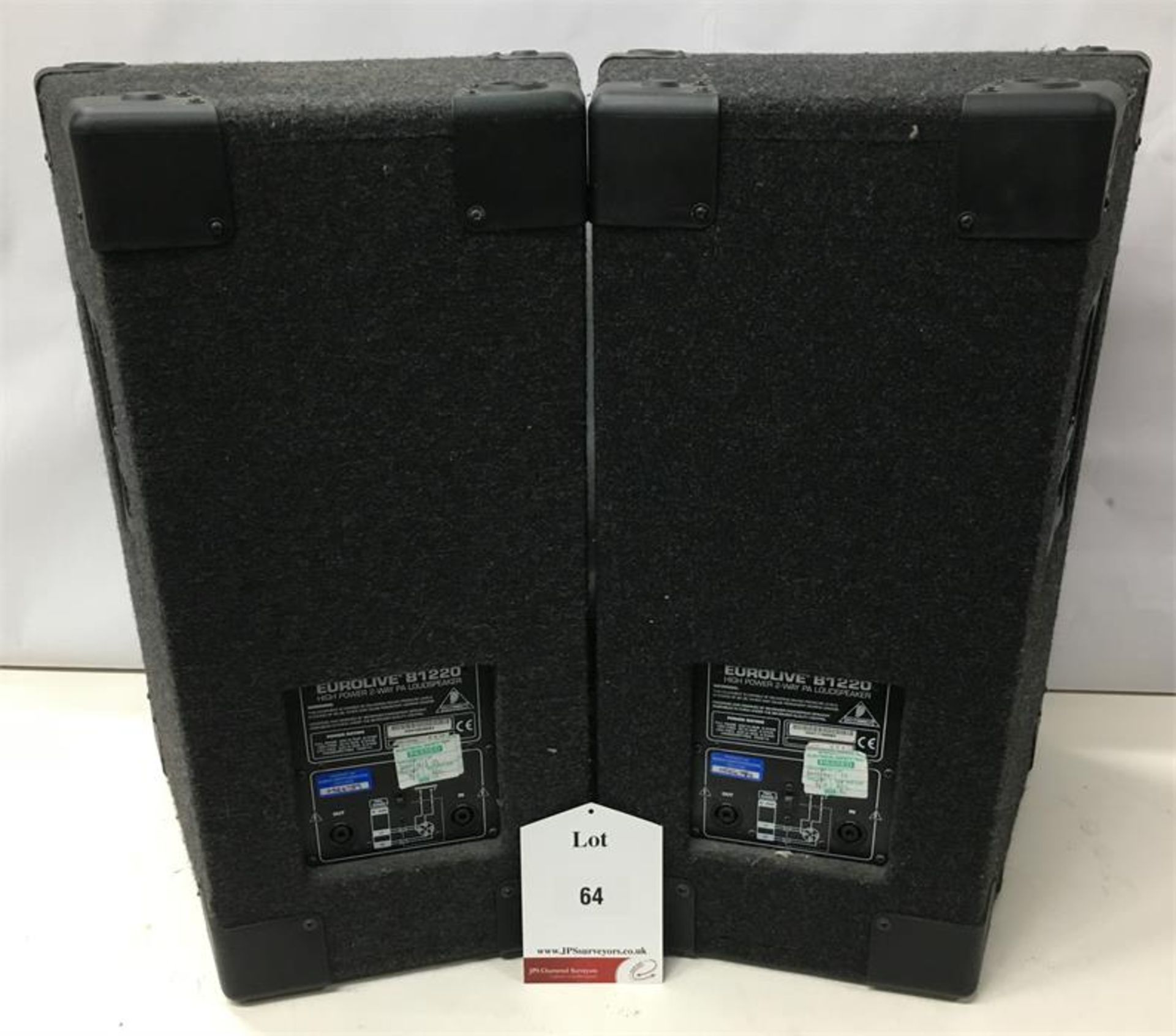 2 x Behringer Eurolive B1220 High Output 2way Speakers - Image 3 of 5