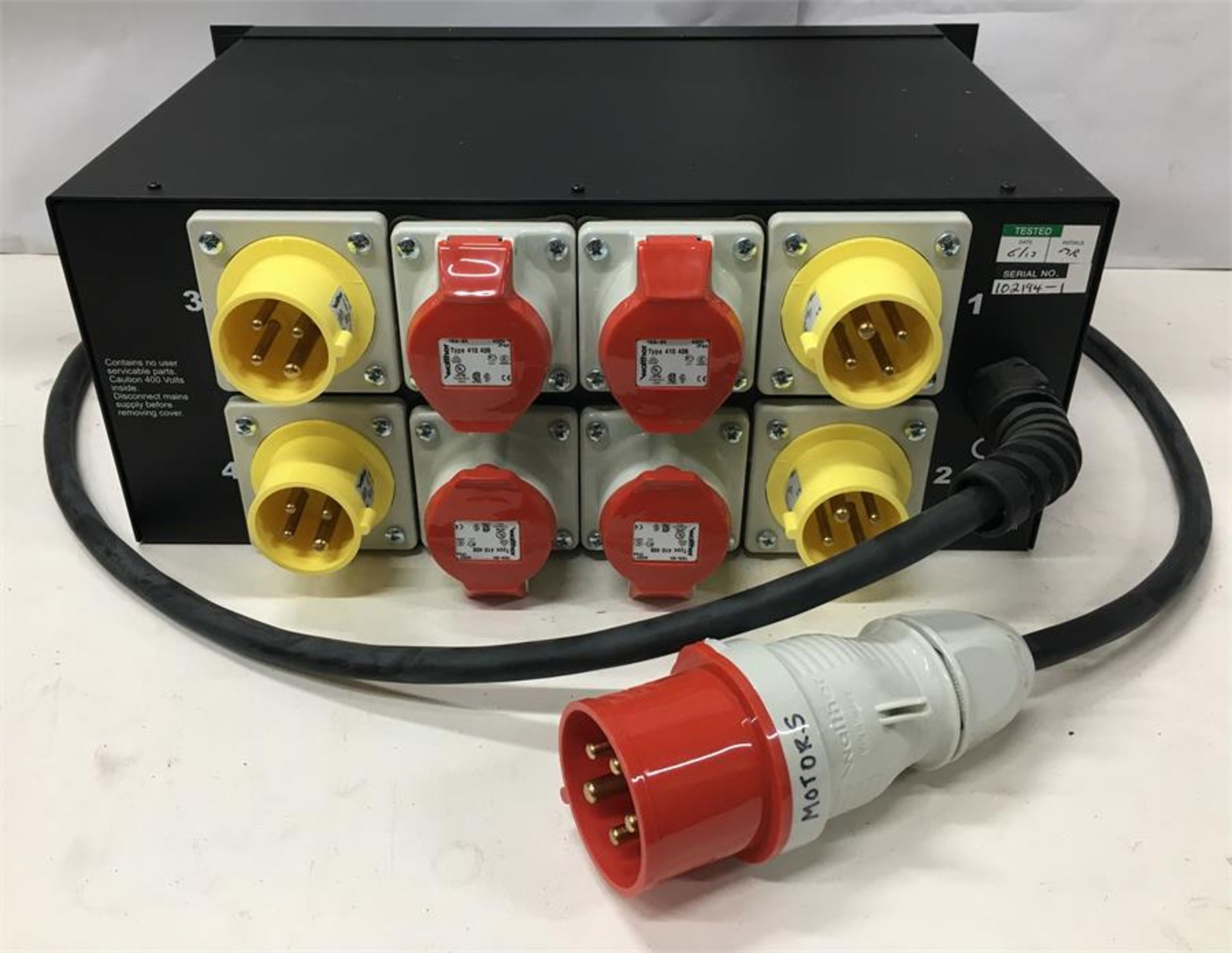 Outboard LV4 Low Voltage Chain Hoist Controller with 4 x 3 phase adapter leads for hoists - 16amp 11 - Image 3 of 3