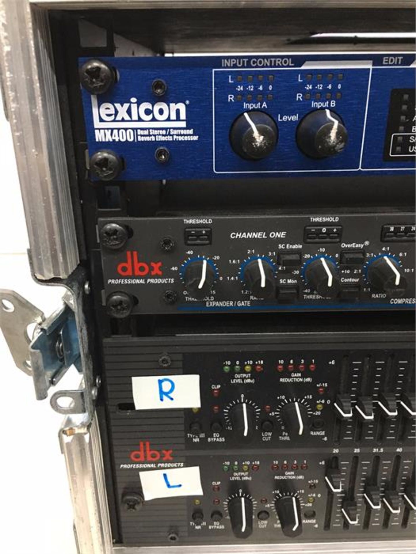 Lexicon MX400 Effects Processor; DBX 1066 Compressor/Limiter/Gate; DBX 2231 Equaliser/Limiter in Pro - Image 2 of 5