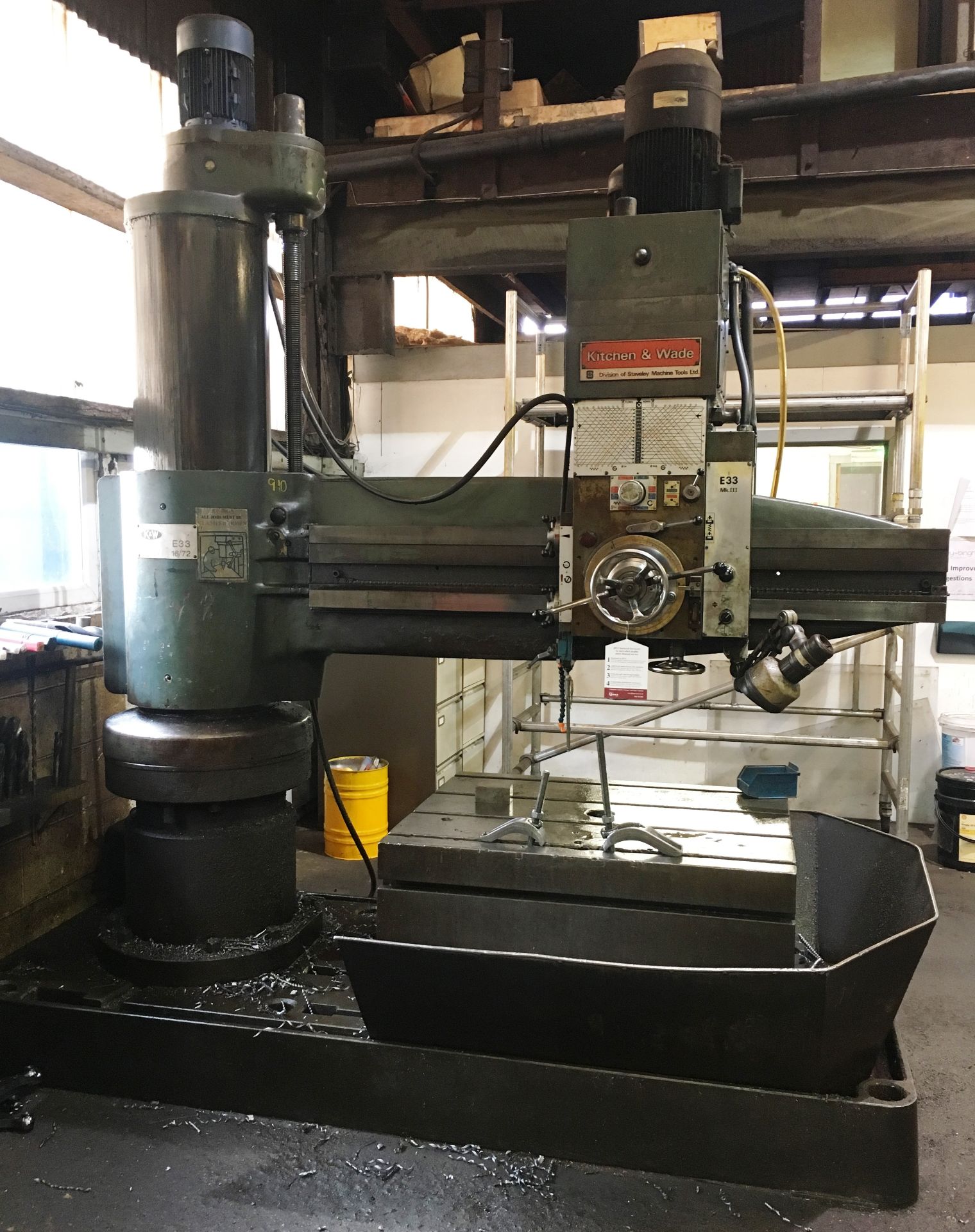 Kitchen & Wade E33 16/72-MK III Radial Arm Drill - Image 2 of 10