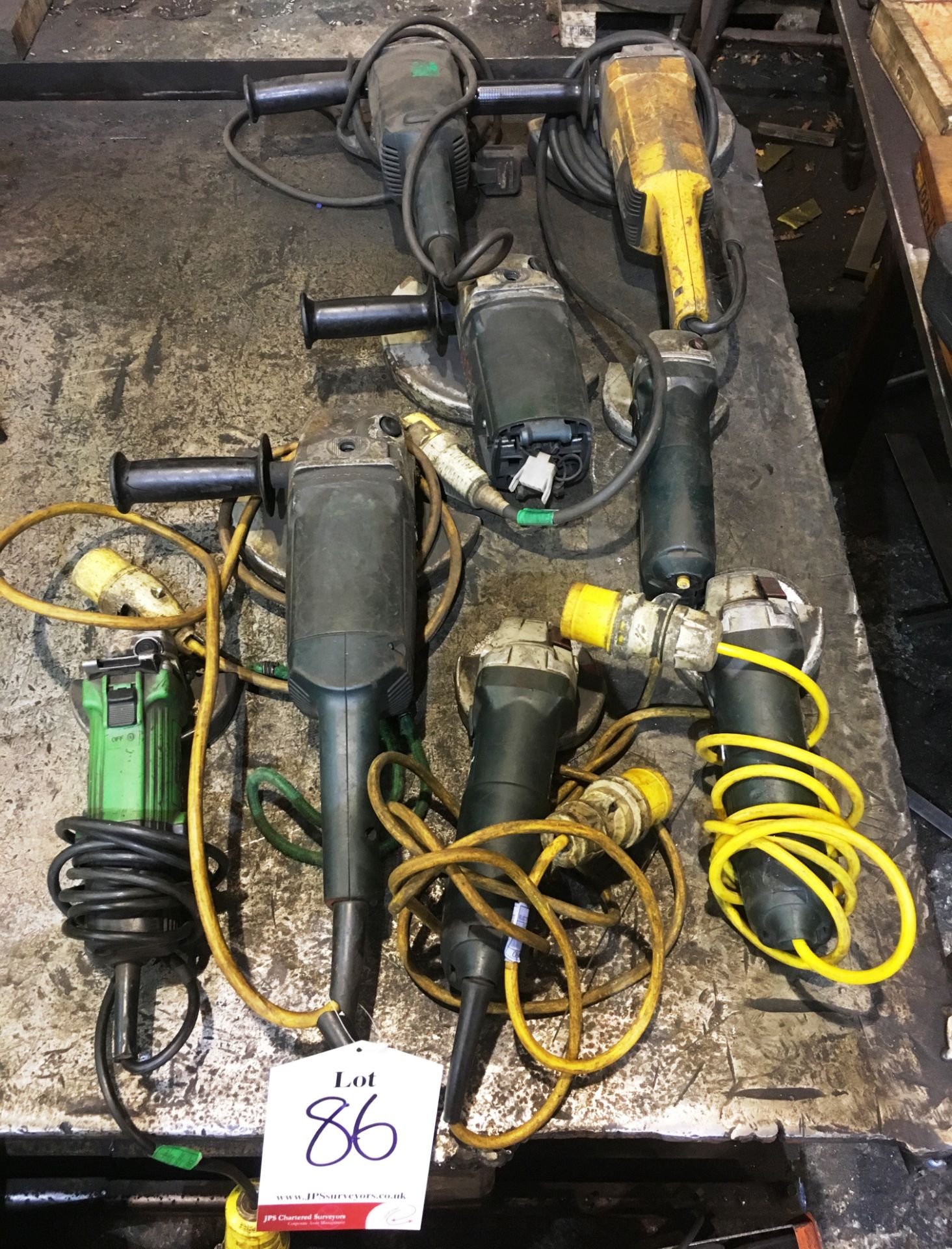 8 x Various Angle Grinders - For Spares & Repairs