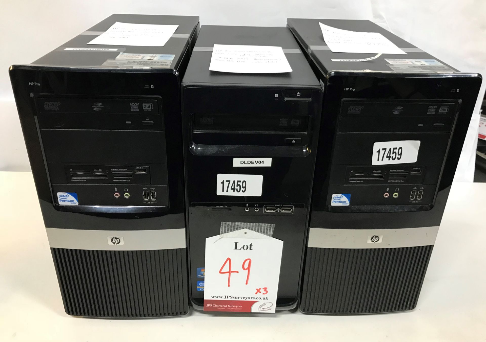 3 x HP Pro Desktop Computers