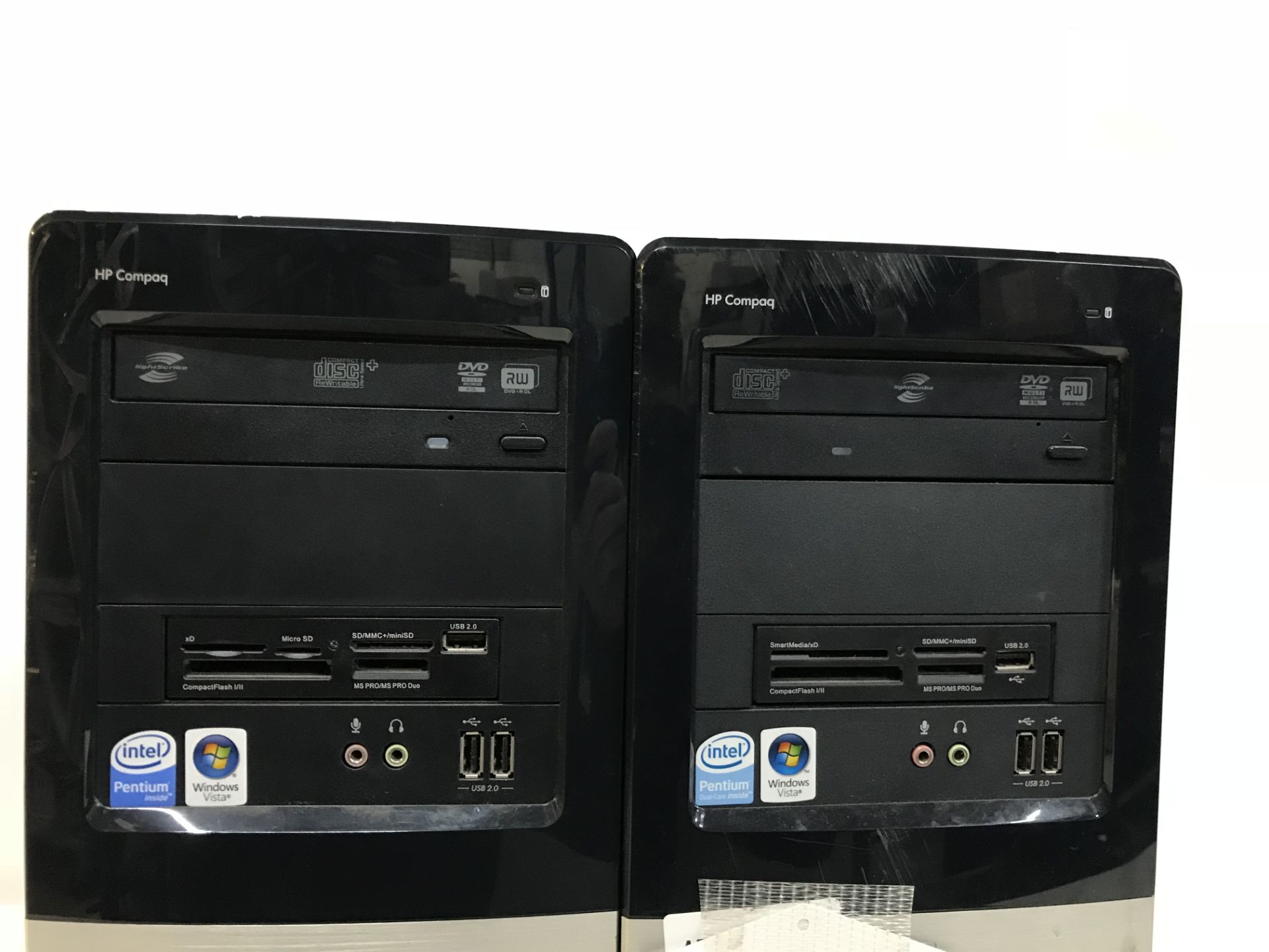 2 x HP Compaq DX2400 MTPC Desktop Computers - Image 2 of 3