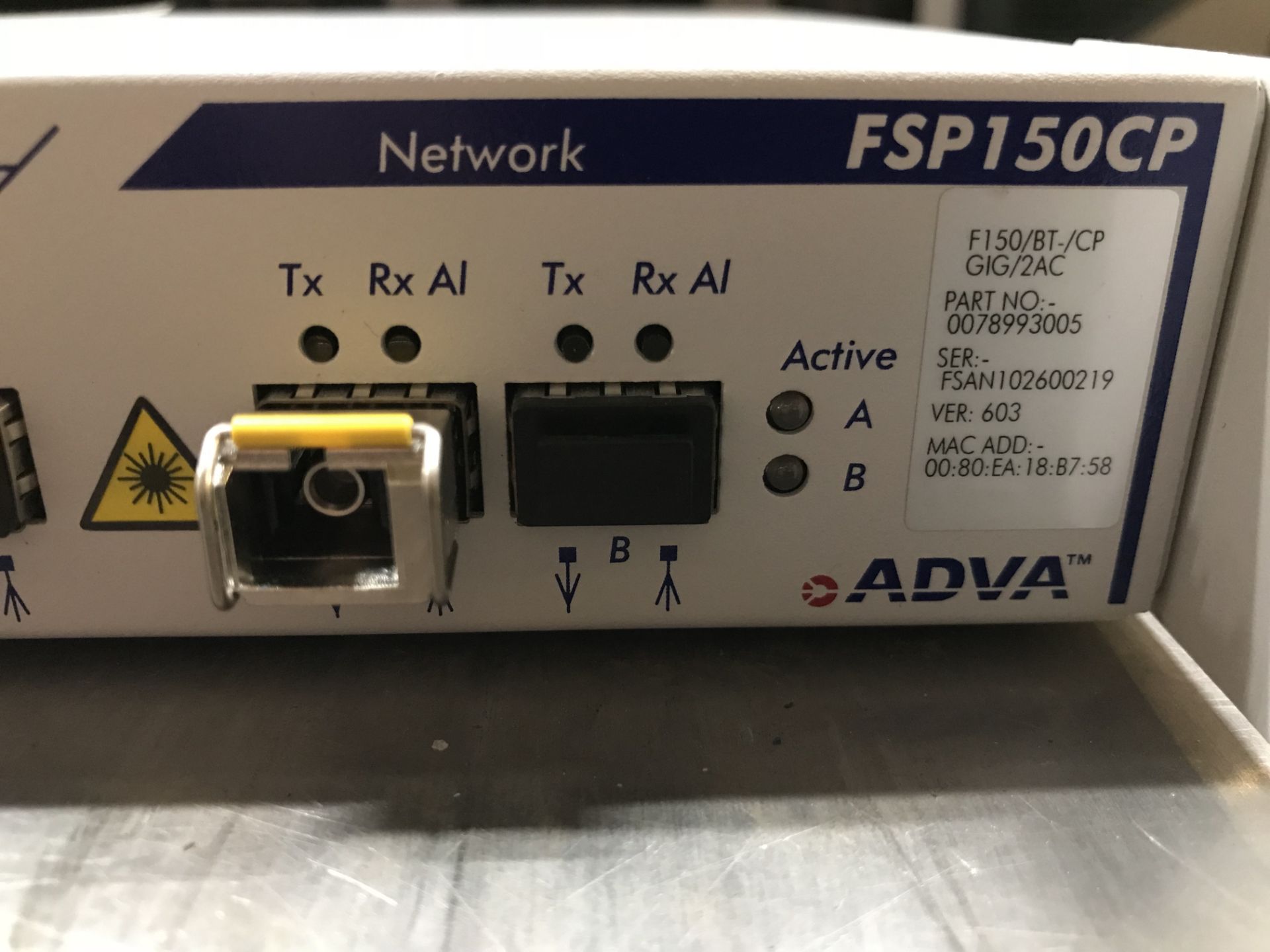 ADVA Gigabit Ethernet Optical Fibre Access Switch & ADVA Optical Network EtherJack - Image 3 of 8